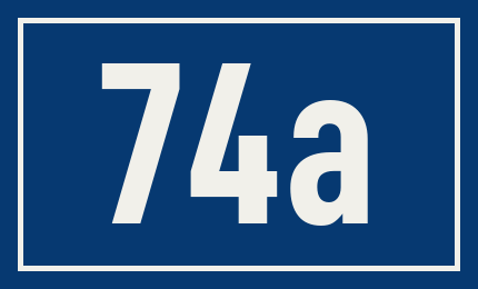 Hausnummer 74a