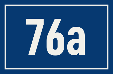 Hausnummer 76a