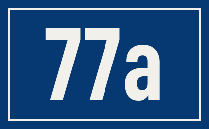 Hausnummer 77a