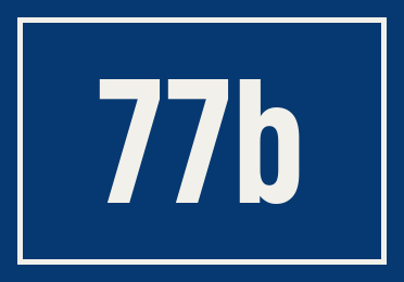 Hausnummer 77b