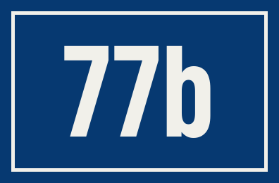 Hausnummer 77b