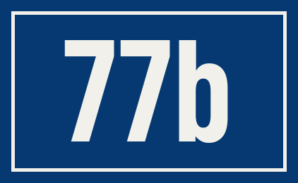 Hausnummer 77b