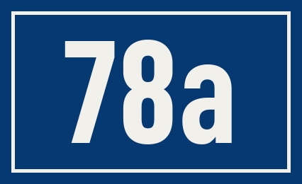 Hausnummer 78a