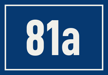 Hausnummer 81a
