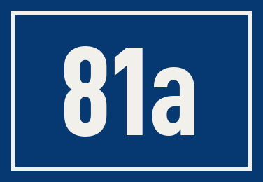 Hausnummer 81a