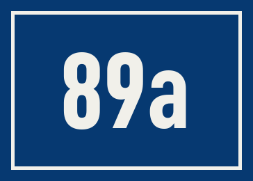 Hausnummer 89a