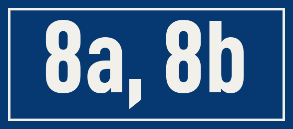 Hausnummer 8a, 8b