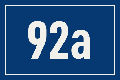 Hausnummer 92a