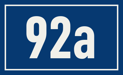 Hausnummer 92a
