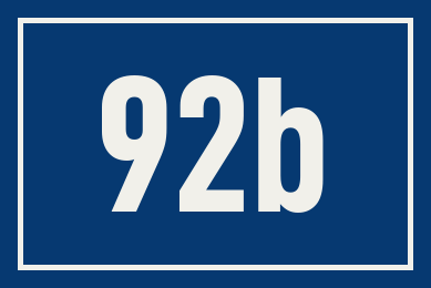 Hausnummer 92b