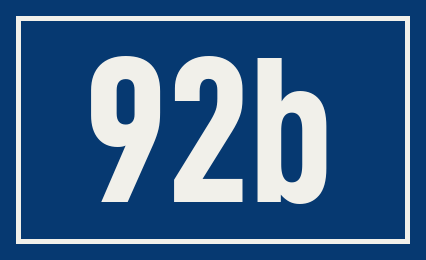 Hausnummer 92b