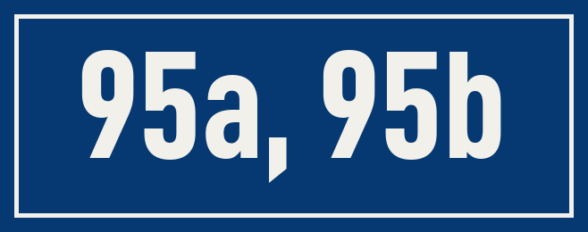 Hausnummer 95a, 95b